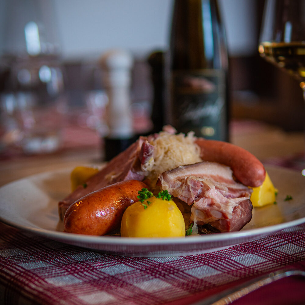 Menu Plat du terroir et vins d Alsace Auberge les Houblonnières